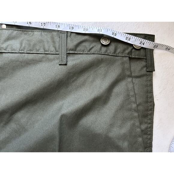 Vtg McAlister Waxed Cotton Field Pants USA Made Size 50 Olive Brown Duck Hunting - Picture 7 of 9